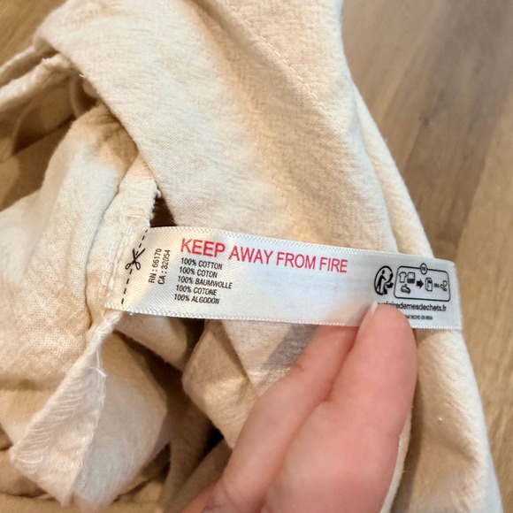 FREE PEOPLE Vista Skort Romper Cotton Sleeveless Button Back Cream Size S - Picture 6 of 7